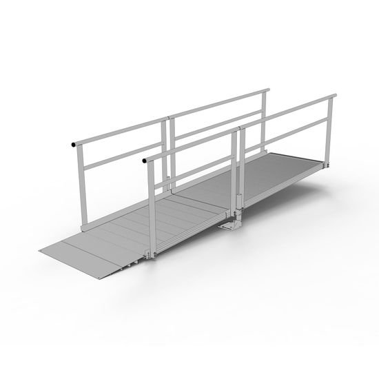 Silver Ramp Silver Spring Clearway 11' Straight Ramp for Entryway | Discount Ramps