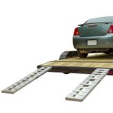 CL-02-12-072-046-S 6 L x 12 W Hook  Plate Hybrid End Aluminum Car Trailer Ramps Stub Foot - 2500-lb per axle Capacity 02-12-072-046-S__1