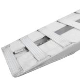 04-15-072-04 6 L x 15 W Hook End Aluminum Car Trailer Ramps Knife Foot - 4000-lb per axle Capacity 5