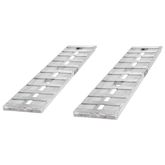 05-15-060-04-S 5 L x 15 W Aluminum Hook End Car Trailer Ramps - 5000 lb per axle Capacity