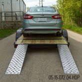 CL-05-15-072-04-HDP 6 L x 15 W - EZ Traction Aluminum Hook End Car Trailer Ramps - 5000 lb per axle Capacity 05-15-072-04-HDP__2
