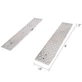 CL-05-15-072-04-HDP 6 L x 15 W - EZ Traction Aluminum Hook End Car Trailer Ramps - 5000 lb per axle Capacity 05-15-072-04-HDP__6