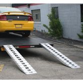 05-15-072-04-HD 6 L x 15 W Aluminum Hook End Car Trailer Ramps - 5000 lb per axle Capacity 1