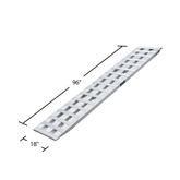 05-18-096-04-S 8 L x 18 W Aluminum Hook End Car Trailer Ramps - 5000 lb per axle Capacity 4