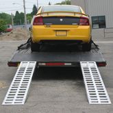 05-20-120-04-LP-LOW 10 L x 20 W Aluminum Hook End Car Trailer Ramps - 5000 lb per axle Capacity 2