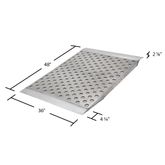CL-05-36-048-06-TS4 48 x 36 Guardian Aluminum Punch-Plate Shipping Container Ramp - 5000 lb Capacity 05-36-048-06-TS4__2