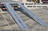 08-16-168-05 14 L x 16 W x 425 H Aluminum Ramps with Hook Ends - 8000 lb per axle Capacity 1