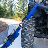111111 1 x 10 Ratchet Tie-Down Strap with S-Hook  Keeper - Black 4