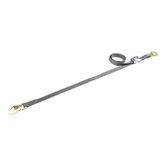 117712 1 x 12 Cam Tie-Down Strap with Flat Snap Hook - Silver