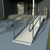 12-44T-I Harmar Elevation 12 Side-Entry Straight Modular Ramp with 4 Platform - Installation Included 7