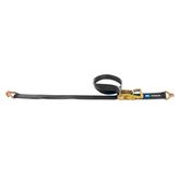 121212 2 x 12 Ratchet Strap with Wire Hook - Black