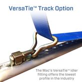 122911 2 x 10 Tire Block Strap with VersaTie Track Ends - Blue 3