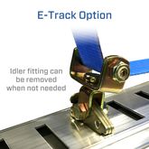 122912 2 x 10 Tire Block Strap with E-Track Ends - Blue 3