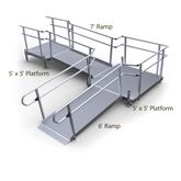 13-55ST Harmar Elevation 13 L-Shaped Modular Ramp with 5 Top Platform 1