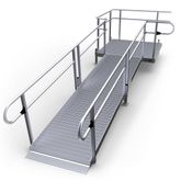 13-55T-I Harmar Elevation 13 Side-Entry Straight Modular Ramp with 5 Platform - Installation Included