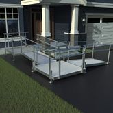 15-44552TP Harmar Elevation 15 Side-Entry L-Shaped Modular Ramp with 4 Top Platform 7