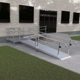 17-4490T-I Harmar Elevation 17 L-Shaped Modular Ramp with 4 Turning Platform - Installation Included 7