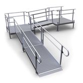 17-55ST-I Harmar Elevation 17 L-Shaped Modular Ramp with 5 Top Platform - Installation Included