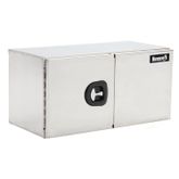 1705335 36 W x 24 D x 24 H Buyers Products Brushed Aluminum Double Barn Door Underbody Toolbox with Three-Point Latch - 1705335