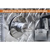 1709430 Buyers Products Diamond Tread Aluminum Crossover Truck Tool Box - 63 W x 20 D x 13 H 9