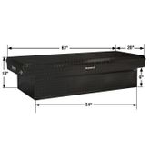 1729430 Buyers Products Black Diamond Tread Aluminum Crossover Truck Tool Box - 63 W x 20 D x 13 H 5