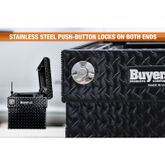 1729430 Buyers Products Black Diamond Tread Aluminum Crossover Truck Tool Box - 63 W x 20 D x 13 H 9