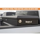 1739430 Buyers Products Matte Black Diamond Tread Aluminum Crossover Truck Tool Box - 63 W x 20 D x 13 H 7