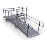 19-5590T Harmar Elevation 19 L-Shaped Modular Ramp with 5 Turning Platform
