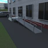 19-55S-I Harmar Elevation 19 Straight Modular Ramp with 5 Platform - Installation Included 7