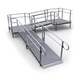 20-44552TP-I Harmar Elevation 20 Side-Entry L-Shaped Modular Ramp with 4 Top Platform - Installation Included