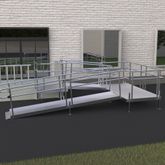 20-44TSB55 Harmar Elevation 20 Side-Entry U-Shaped Modular Ramp with 4 Top Platform 10 Turning Platform 7