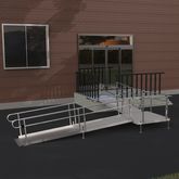 21-5590T-I Harmar Elevation 21 L-Shaped Modular Ramp with 5 Turning Platform - Installation Included 7