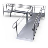 22-44552TP-I Harmar Elevation 22 Side-Entry L-Shaped Modular Ramp with 4 Top Platform - Installation Included