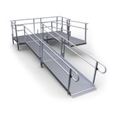 22-45SB Harmar Elevation 22 U-Shaped Modular Ramp with 8 Turning Platform