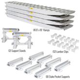 23-18-192-02-02-MLL-4 8 L x 18 W 4 Bunk Load Leveler  4 Ramp System for 18 H Step Deck Trailers - 23500 lb Capacity