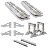 23-18-192-FLAT-BED-Kit-STAS 16 L x 18 W Aluminum Flatbed Trailer Ramps Single Hangers Aluminum Skid Seat  23500 lb per axle Capacity