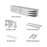 23-24-192-02-02-MLL-2 8 L x 18 W 2 Bunk Load Leveler  4 Ramp System for 24 H Step Deck Trailers - 23500 lb Capacity