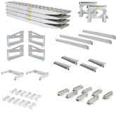23-24-192-02-02-MLL-4-KIT 8 L x 18 W 4 Bunk Load Leveler  4 Ramp Master Kit for 24 H Step Deck Trailers - 23500 lb Capacity
