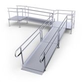 23-4455ST-I Harmar Elevation 23 L-Shaped Modular Ramp with 4 Top Platform - Installation Included
