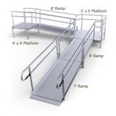 23-4455ST Harmar Elevation 23 L-Shaped Modular Ramp with 4 Top Platform 1
