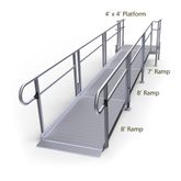 23-44S-I Harmar Elevation 23 Straight Modular Ramp with 4 Platform - Installation Included 1