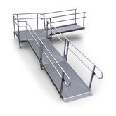 23-5590T Harmar Elevation 23 L-Shaped Modular Ramp with 5 Turning Platform