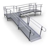 23-55ST-I Harmar Elevation 23 L-Shaped Modular Ramp with 5 Top Platform - Installation Included
