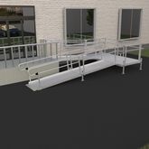 24-55SB Harmar Elevation 24 U-Shaped Modular Ramp with 10 Turning Platform 7