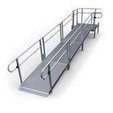 24-55T-I Harmar Elevation 24 Side-Entry Straight Modular Ramp with 5 Platform - Installation Included