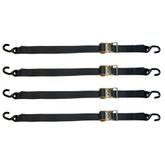 2in-Rat-8 2 x 6 Ratchet Strap Tie Downs with S-Hooks - 8-Pack