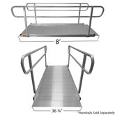 323308 Titan Ramps 8 Wheelchair Entry Ramp - 850 lb Capacity 7