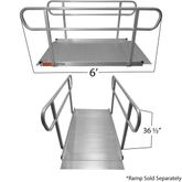 323316 Titan Ramps Handrails for 6 Wheelchair Entry Ramp 4