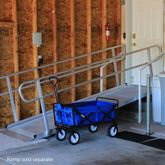 323325 Titan Ramps Handrails for 9 6 Wheelchair Entry Ramp 3