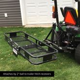 332205 Titan Ramps 60 x 20 Hitch-Mounted Steel Cargo Carrier Basket - 500 lb Capacity 9